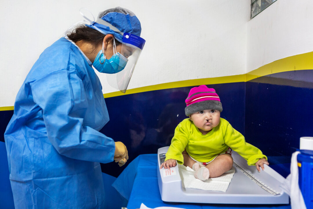 boy with cleft been assessed