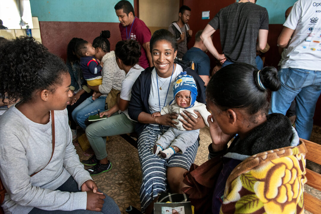 Cleft Surgeon Fellow, Naikhoba Munabi at Operation Smile programme to Antsirabe, Madagascar. Photo:  Margherita Mirabella