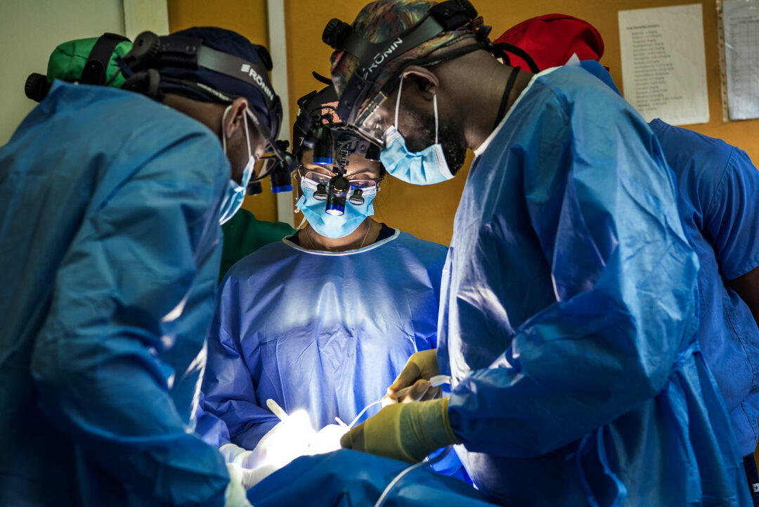 Medical advisor Priyanka Naidu with colleagues during programme in Bushenge, Rwanda. Photo: Margherita Mirabella