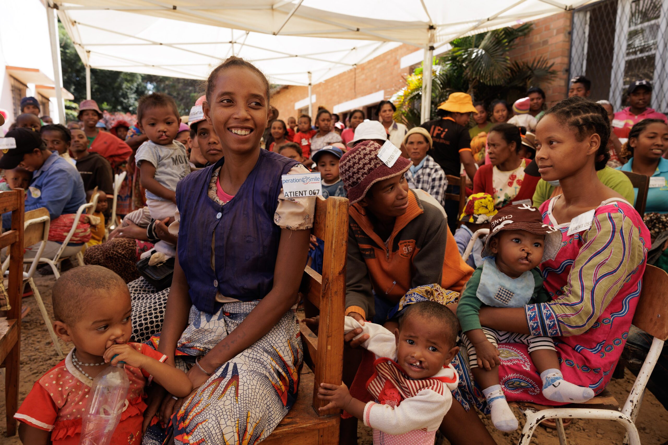 A group of patients waiting during the screening day. Photo: Lorenzo Monacelli